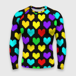 Мужской рашгард 3D Undertale heart pattern