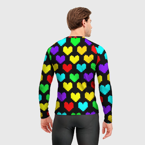 Мужской рашгард 3D Undertale heart pattern, цвет 3D печать - фото 4