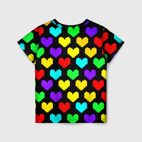 Детская футболка 3D Undertale heart pattern, цвет 3D печать - фото 2