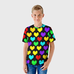 Детская футболка 3D Undertale heart pattern - фото 2