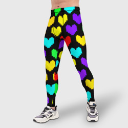 Мужские тайтсы 3D Undertale heart pattern - фото 2