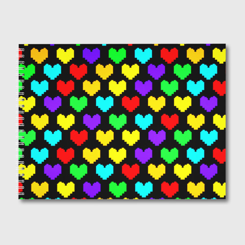 Альбом для рисования Undertale heart pattern