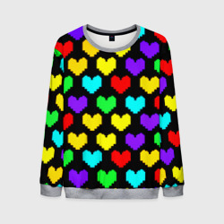 Мужской свитшот 3D Undertale heart pattern