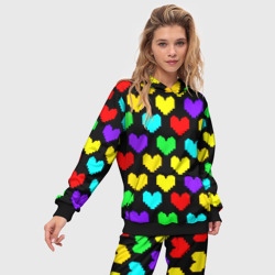 Женский костюм с толстовкой 3D Undertale heart pattern - фото 2