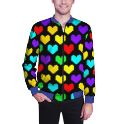 Мужской бомбер 3D Undertale heart pattern - фото 2