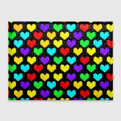 Обложка для студенческого билета Undertale heart pattern