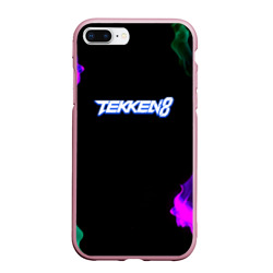 Чехол для iPhone 7Plus/8 Plus матовый Tekken огненный дым текстура