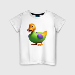 Мультяшная утка-селезень – Детская футболка хлопок с принтом купить со скидкой в -20%