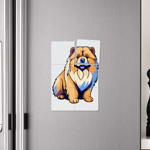 Магнитный плакат 2Х3 Собака чау-чау рисованная - фото 4