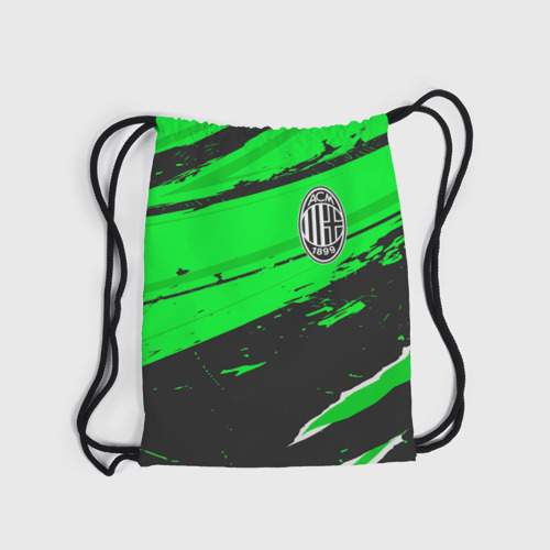 Рюкзак-мешок 3D AC Milan sport green - фото 6