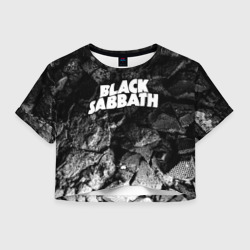 Женская футболка Crop-top 3D Black Sabbath black graphite