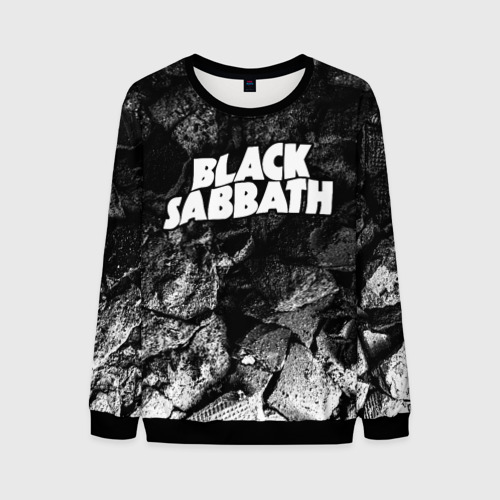 Мужской свитшот 3D с принтом Black Sabbath black graphite, вид спереди #2