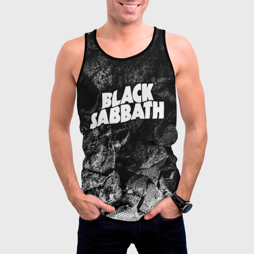 Мужская майка 3D Black Sabbath black graphite, цвет 3D печать - фото 3