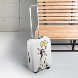 Чехол для чемодана 3D Девушка обнаженная вполоборота - комикс манга - куда ты смотришь - фото 2