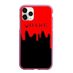 Чехол для iPhone 11 Pro Max матовый Quake краски текстура шутер
