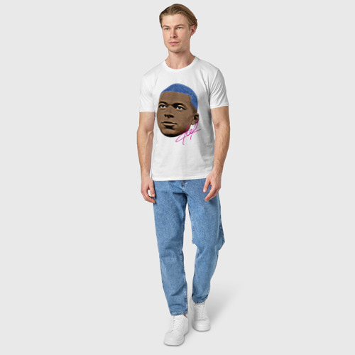 Мужская футболка хлопок Мбаппе Килиан, цвет белый - фото 5