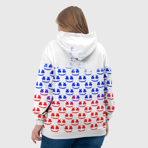 Женская толстовка 3D Marshmello russia color, цвет 3D печать - фото 7