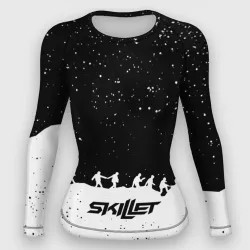 Женский рашгард 3D Skillet rock music band