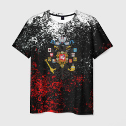 Россия имперская брызги красок – Мужская футболка 3D с принтом купить со скидкой в -26%