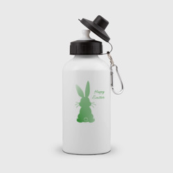 Бутылка спортивная Пасхальный кролик зеленый градиент