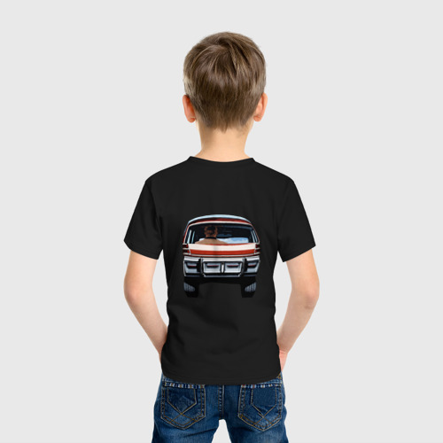 Детская футболка хлопок Райан гослинг за рулём мем, цвет черный - фото 4