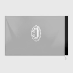 Флаг 3D Milan fc белое лого - фото 2