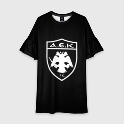 Детское платье 3D AEK fc белое лого