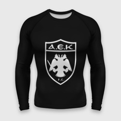 Мужской рашгард 3D AEK fc белое лого