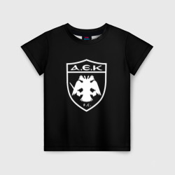Детская футболка 3D AEK fc белое лого