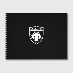 Альбом для рисования AEK fc белое лого