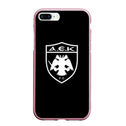 Чехол для iPhone 7Plus/8 Plus матовый AEK fc белое лого