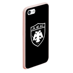 Чехол для iPhone 5/5S матовый AEK fc белое лого - фото 2