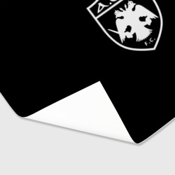 Бумага для упаковки 3D AEK fc белое лого - фото 2