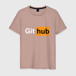 Git hub арт – Мужская футболка хлопок с принтом купить со скидкой в -20%