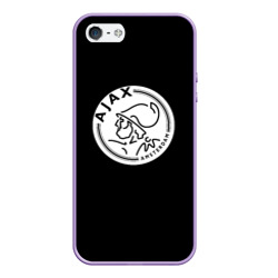 Чехол для iPhone 5/5S матовый Ajax fc белое лого 