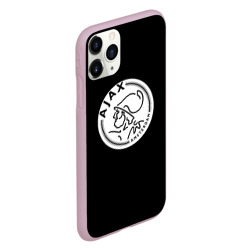 Чехол для iPhone 11 Pro матовый Ajax fc белое лого  - фото 2