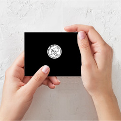 Поздравительная открытка Ajax fc белое лого  - фото 2