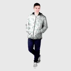 Мужская куртка 3D Узор шиповника - фото 2