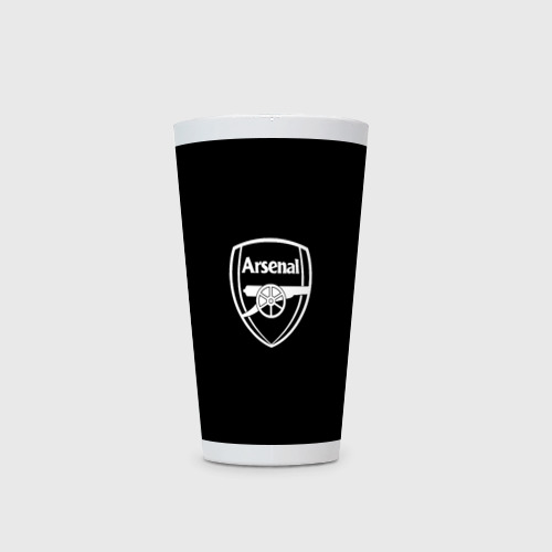 Кружка Латте с принтом Arsenal fc белое лого, фото на моделе #1