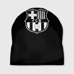 Шапка 3D Barcelona fc club белое лого