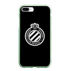 Чехол для iPhone 7Plus/8 Plus матовый Брюгге fc club белое лого