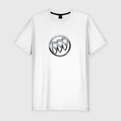 Мужская футболка хлопок Slim Buick logo металик