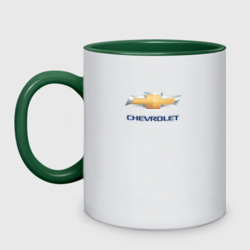 Кружка двухцветная Chevrolet авто бренд