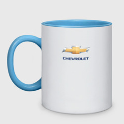 Кружка двухцветная Chevrolet авто бренд