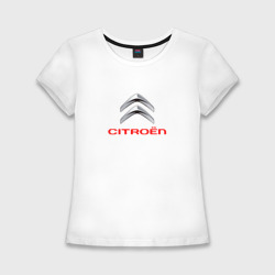 Женская футболка хлопок Slim Citroen авто спорт
