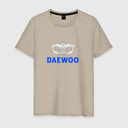 Мужская футболка хлопок Daewoo sport auto logo