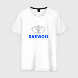 Мужская футболка хлопок Daewoo sport auto logo