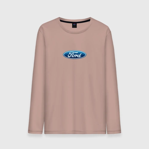 Мужской лонгслив хлопок FORD авто спорт лого