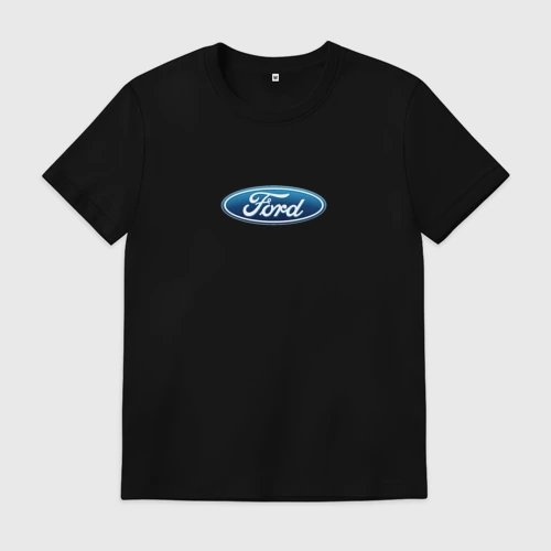 Мужская футболка хлопок FORD авто спорт лого