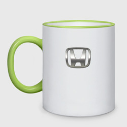 Кружка двухцветная Honda logo auto grey